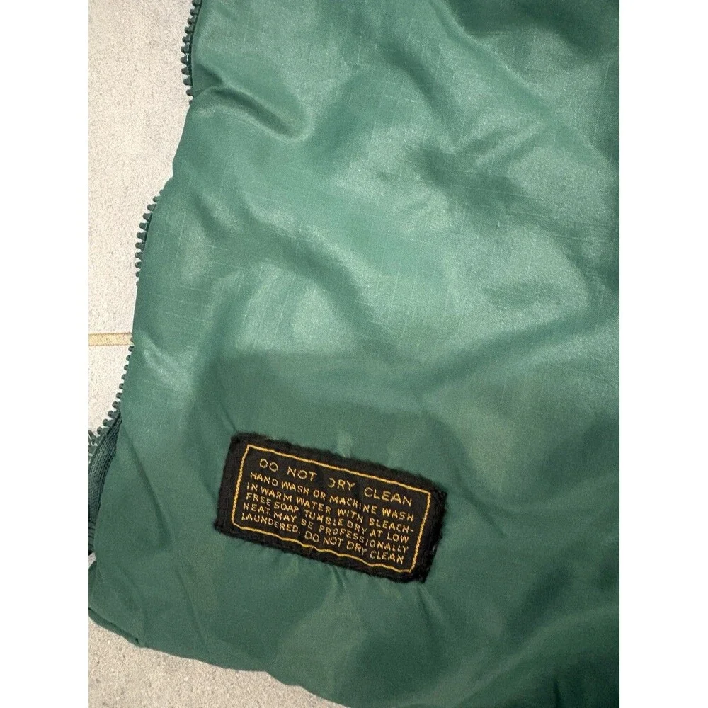 Vintage Eddie Bauer Goose Down Vest Late 70's Early 80s Men's Size Medium Green